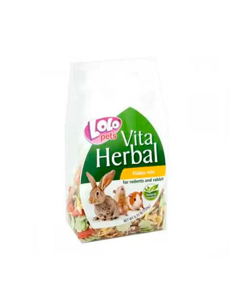 

Lolo Pets Herbal Овощной микс хлопья для грызунов 150 г