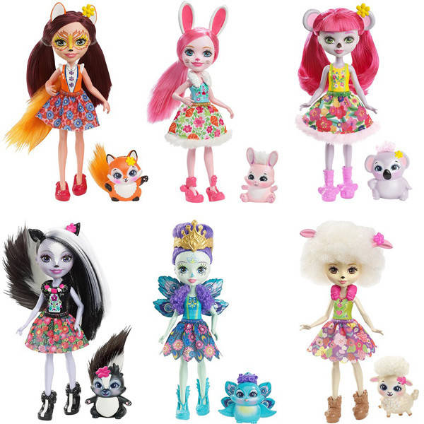 

Кукла Enchantimals Mattel c питомцем в асортименте. Оригинал.