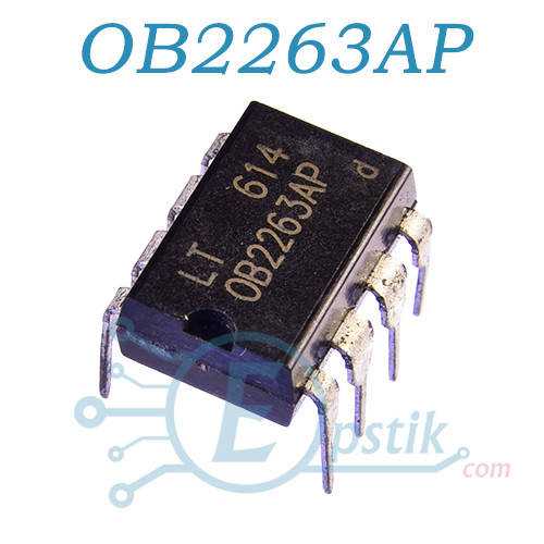 

OB2263AP, контроллер питания, DIP8