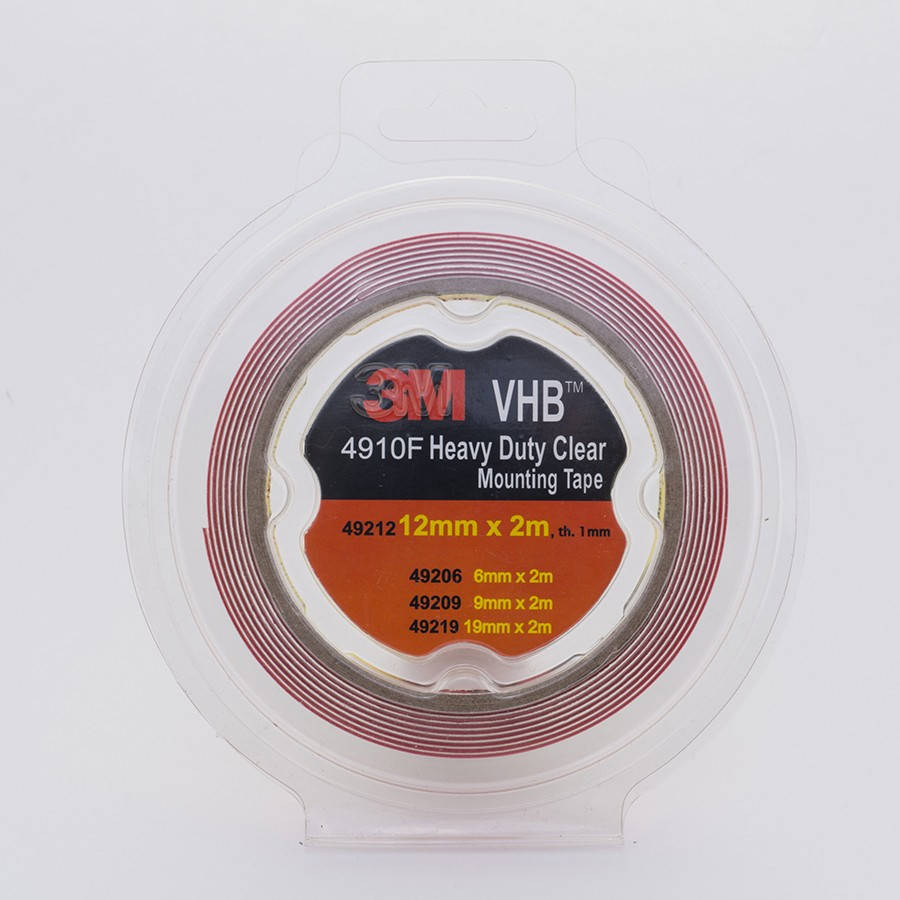 

Монтажный двухсторонний скотч "Heavy Duty" (2шт), 3M, 12mmx2mx1mm, прозрачный, 49212