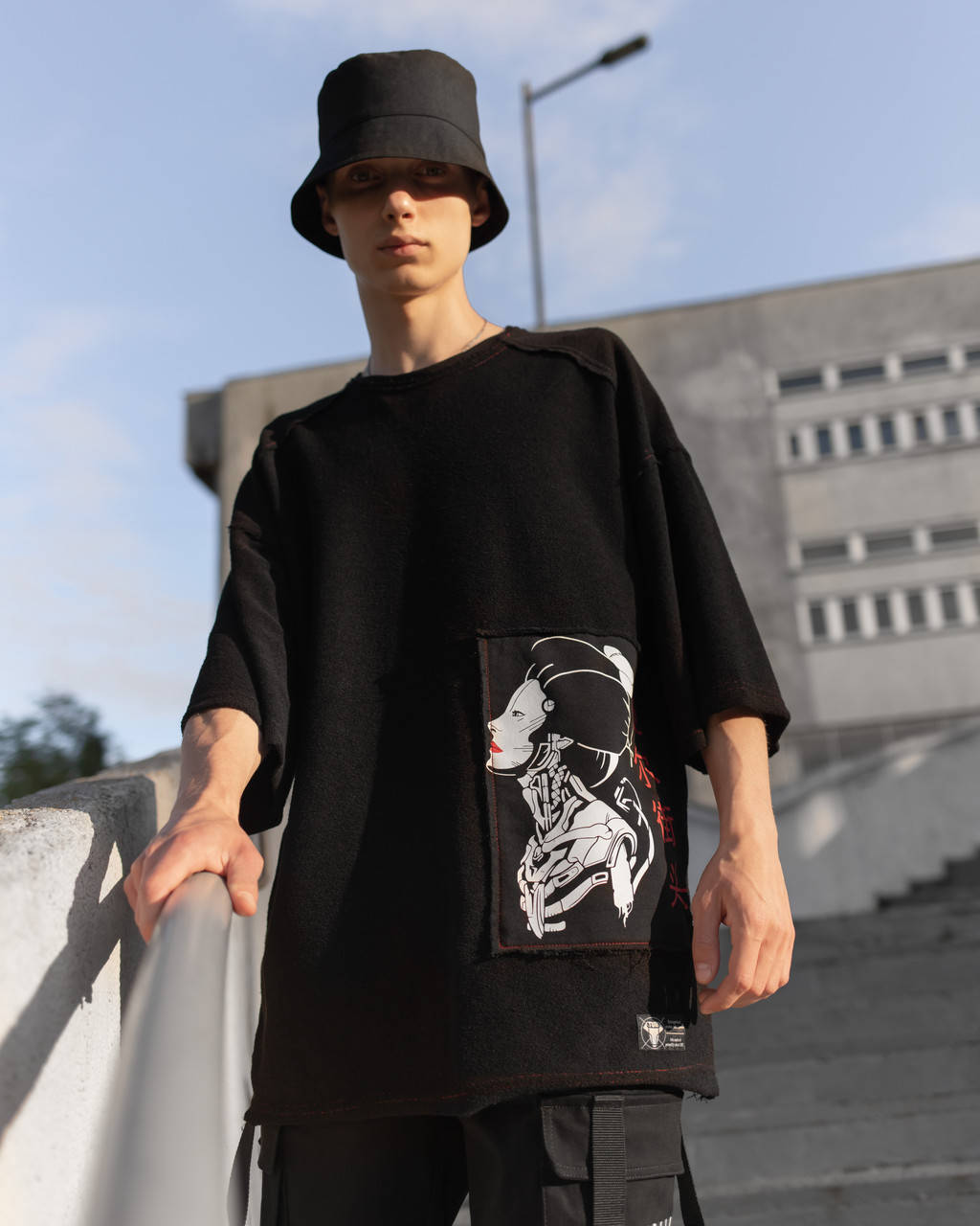 

Футболка мужская черная от бренда ТУР Киоко размер S, M, L, XL