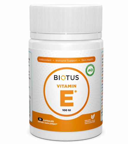 

Витамин Е, Vitamin Е, Biotus, 100 МЕ, 30 капсул (BIO-530586)