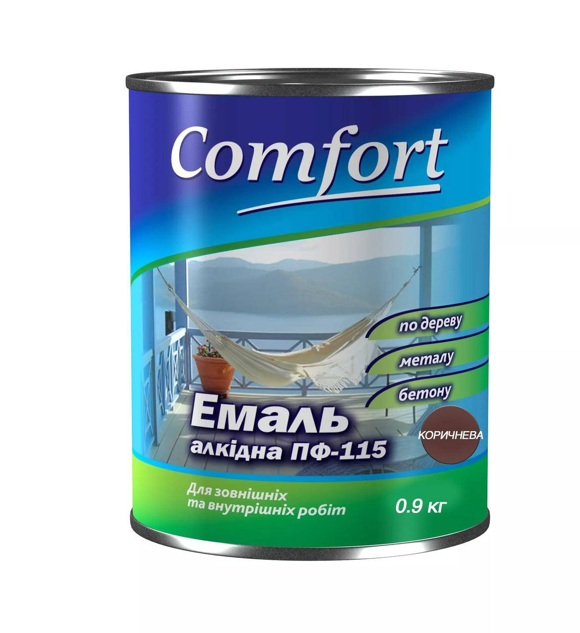 

Алкидная эмаль краска Comfort (PolyColor) ПФ 115 коричневая 0.9 кг