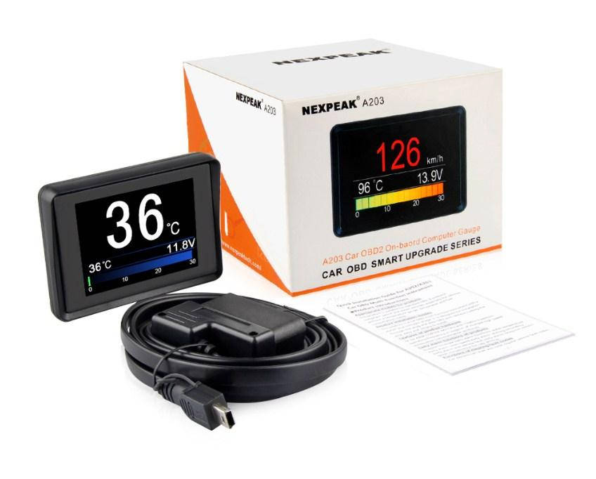 

Бортовой компьютер NEXPEAK A203. Автосканер ELM 327 V1.5 OBD2