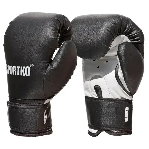 

Боксерские перчатки SPORTKO арт. ПД2-8-OZ (унций). черный
