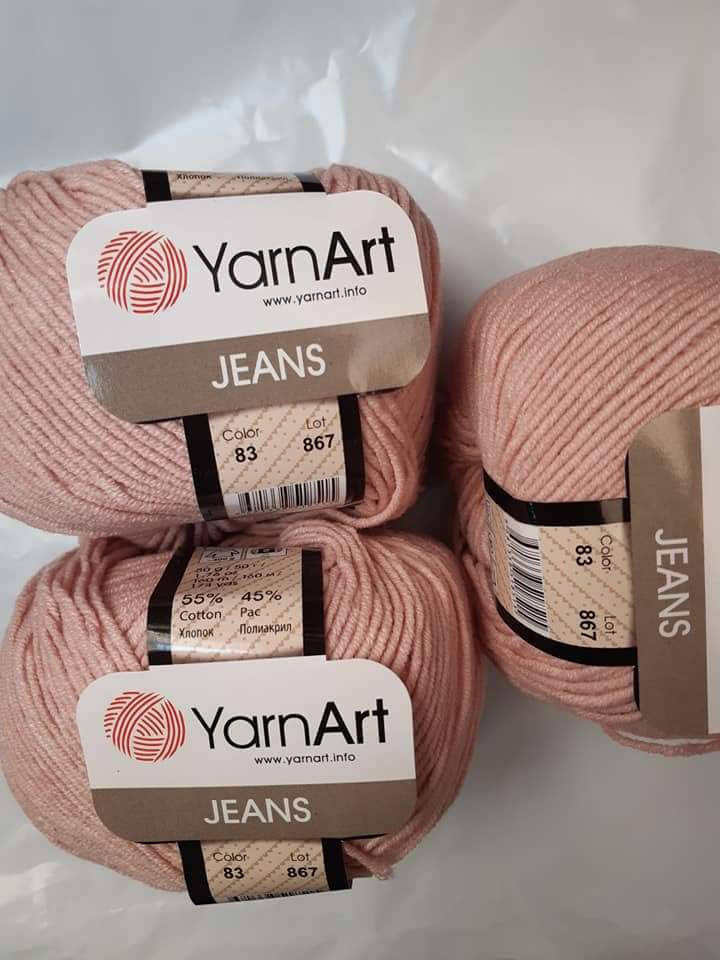 

YarnArt Jeans - 83 пудра