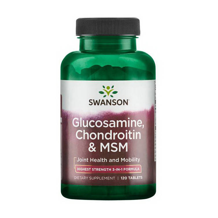 

Glucosamine, Chondroitin & MSM (120 tab)