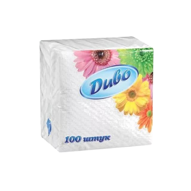 

/Салфетки бумажные Диво 240*240 100шт в п/п упак белый