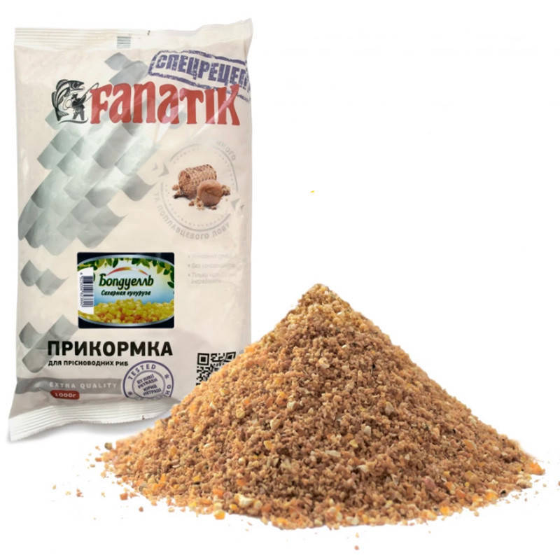 

Прикормка FANATIK Боnдуелль Сахарная кукуруза 1 кг