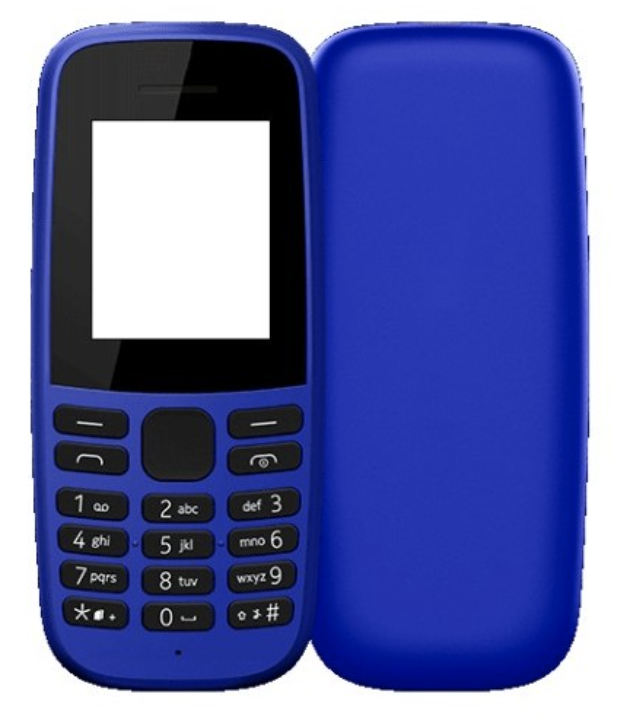 

Корпус Nokia 105 2019, синий, без средней части