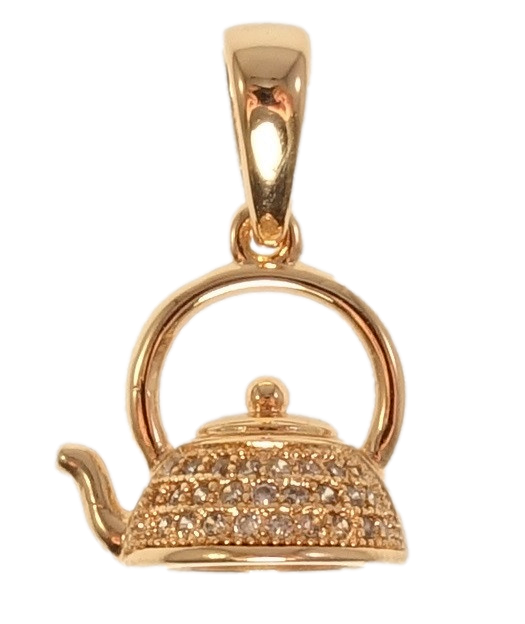 

Кулон Fallon Позолота 18К "Чайник"