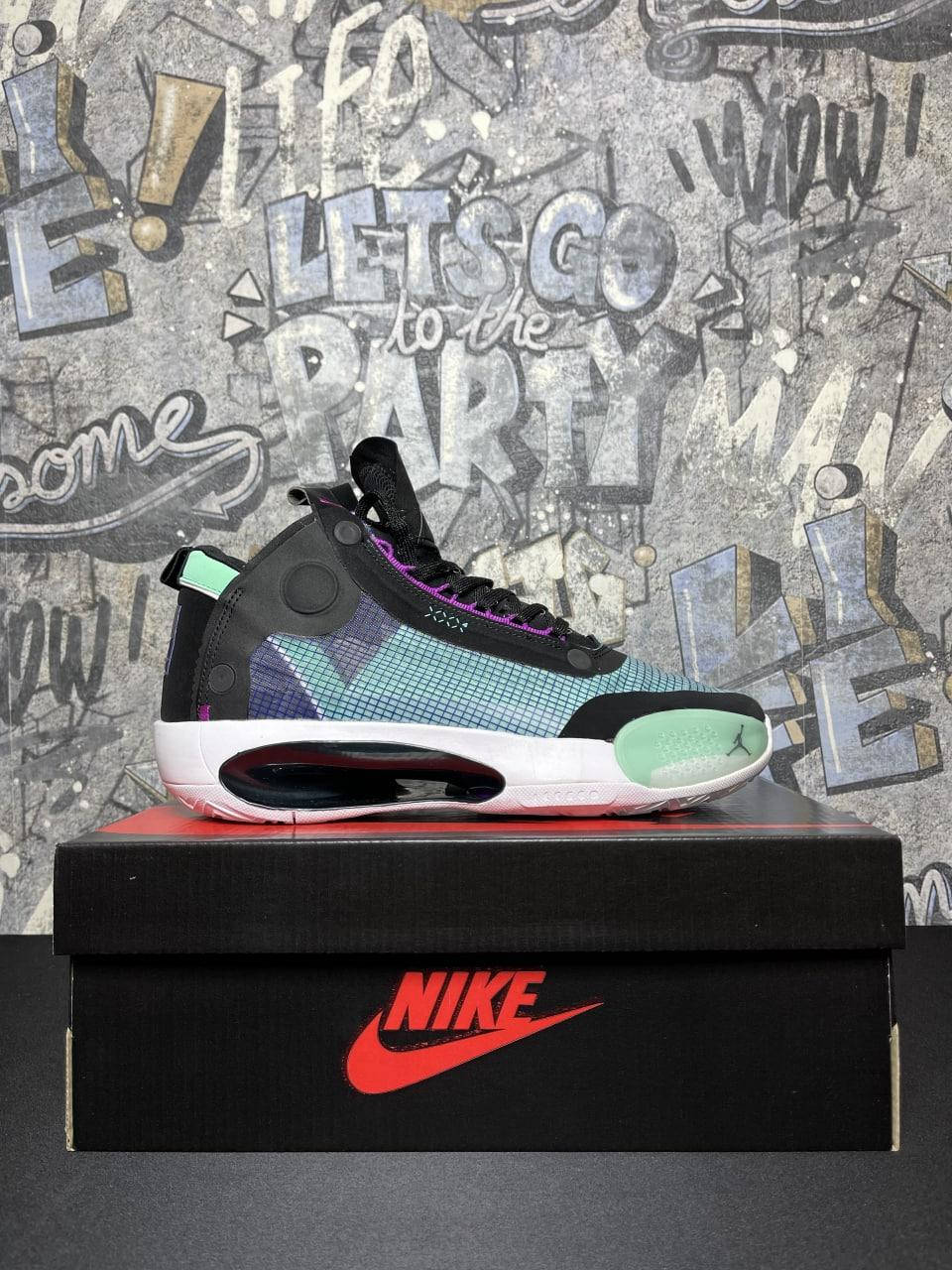 

Кроссовки мужские, женские, унисекс Найк Эир Джордан 34 Блю Воид (Nike Air Jordan 34 Blue Void), Голубой