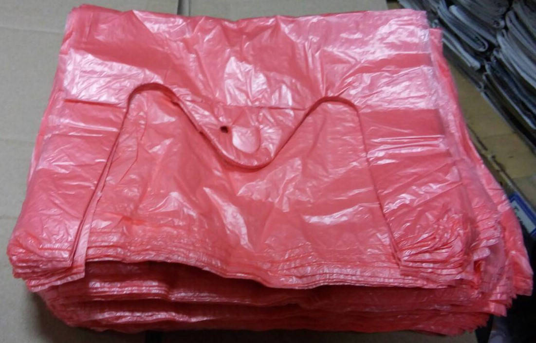 

Пакет майка однотонная 24х43 "Полипак", Красный