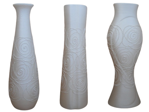 

Ваза керамическая Ажур 37-41см., Разные цвета