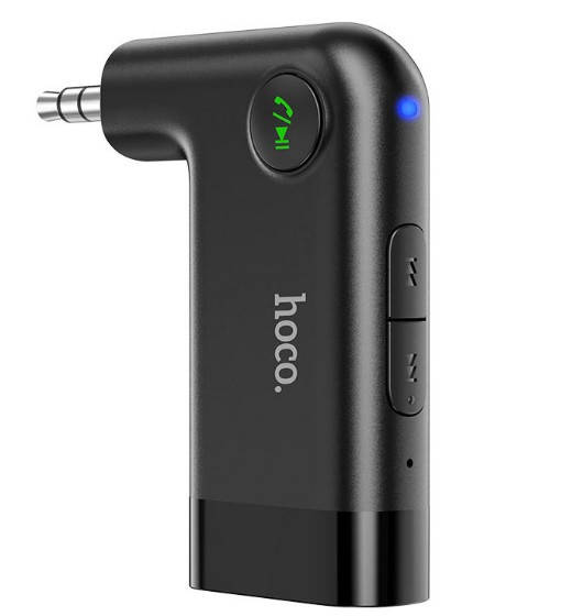 

Bluetooth Ресивер Адаптер Hoco E53 Wireless Adapter Hands Free для автомобиля AUX 3.5 Micro USB Black