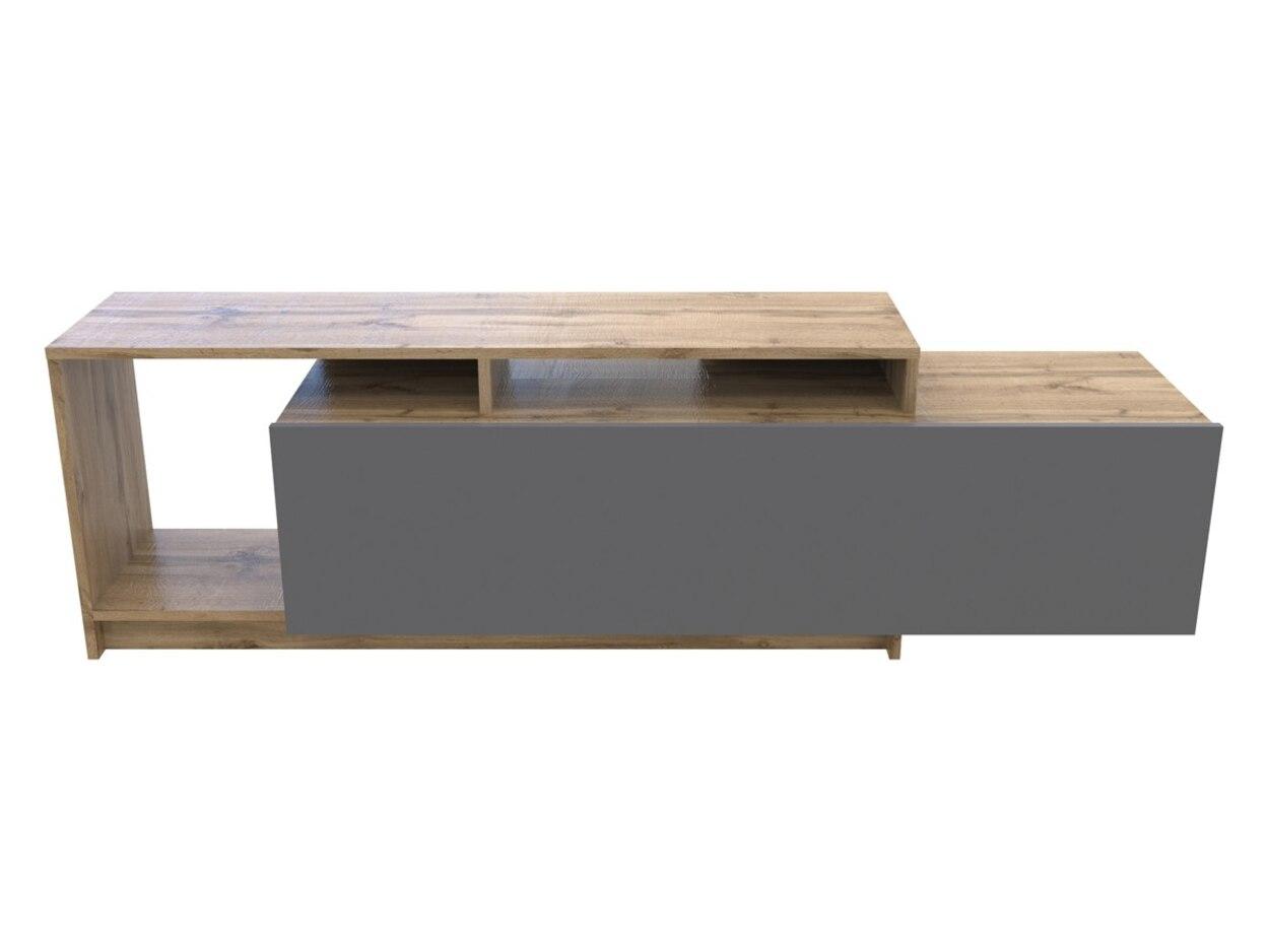 Стінка у вітальню Doros U2 Тахо Графіт ДСП 160х38х48 (41510106) 4