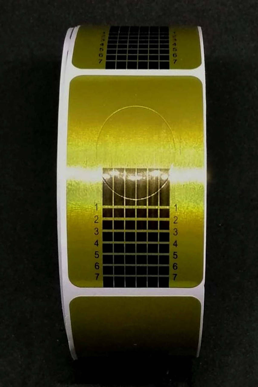 

Формы и типсы для наращивания ногтей 10шт, Золотистый