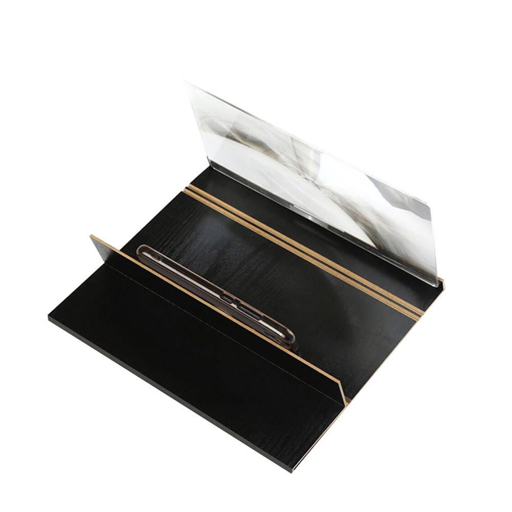 

Подставка увеличитель экрана телефона 3D 12 дюймов деревянный черный Seuno