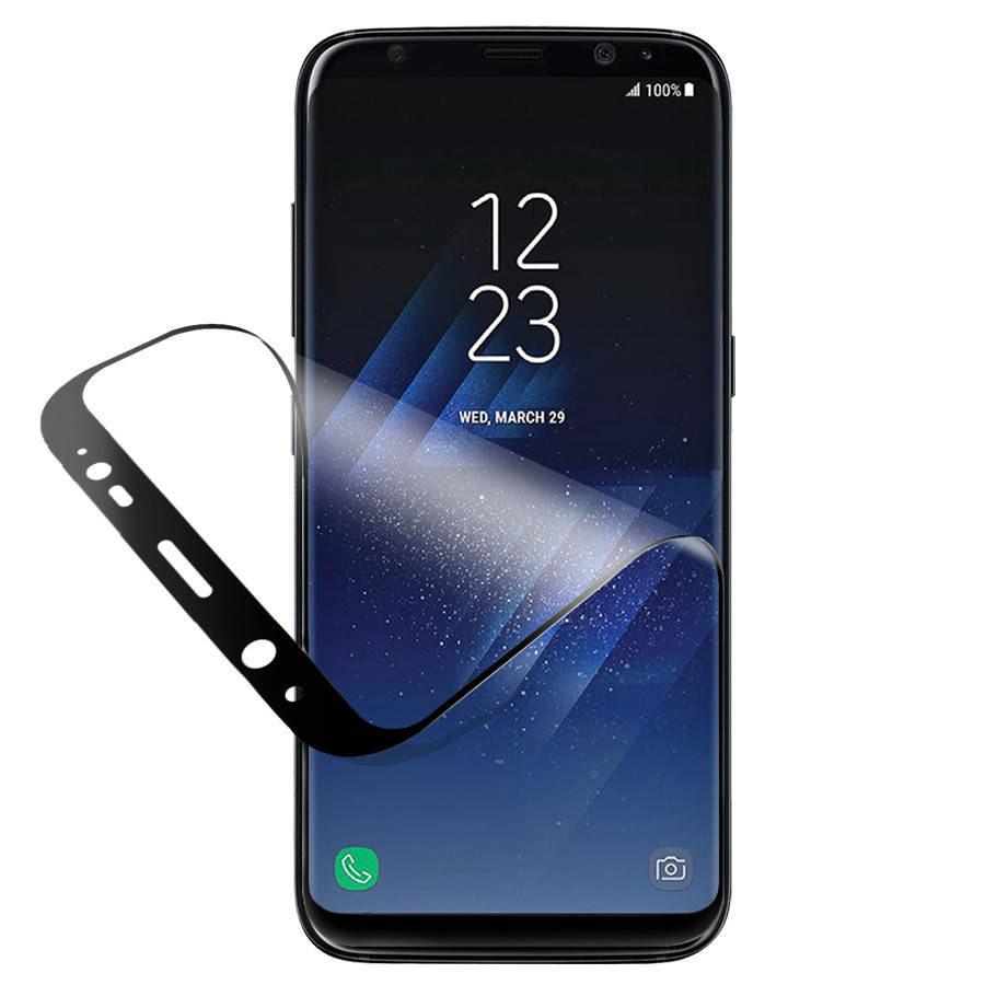 

3D защитная пленка для Samsung Galaxy S8 Plus противоударная полиуретановая, Черный