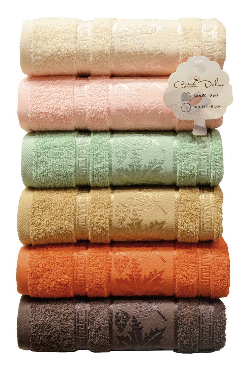 

Набор полотенец Gursan Cotton 6штук 50x90см, 2833, Разные цвета