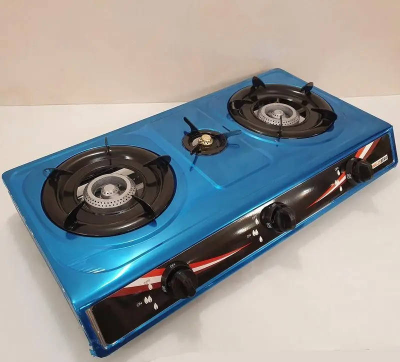 

Настольная газовая плита Walesberg 3 конфорки с пьезарозжигом