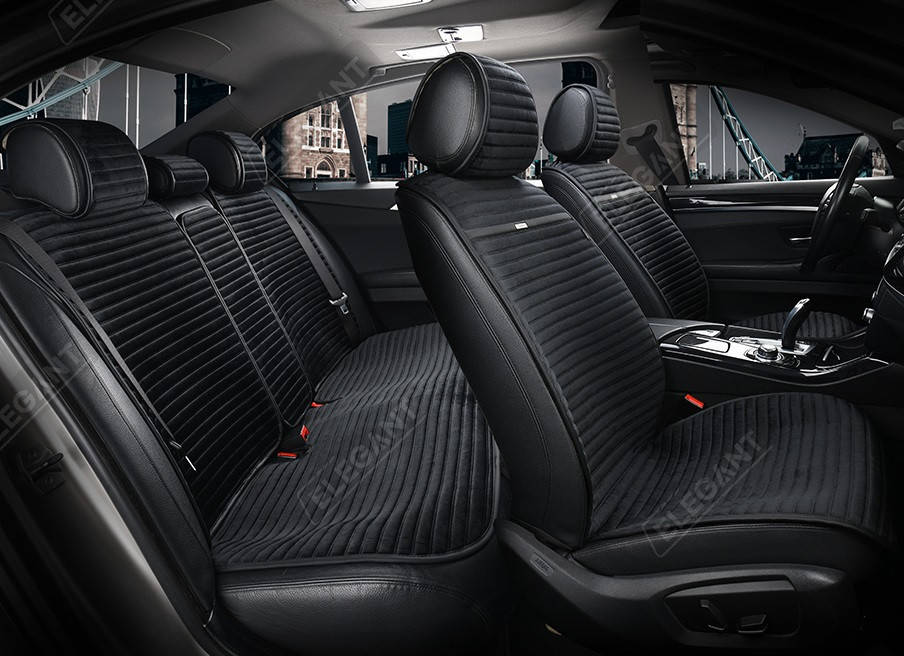 

Накидки на сиденья алькантара Полный Комплект Черные Elegant 700 116 ПОЛЬША