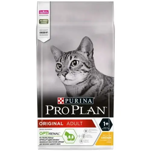 

Сухой корм Purina Pro Plan Cat Original Adult для кошек, с курицей, 1.5 кг