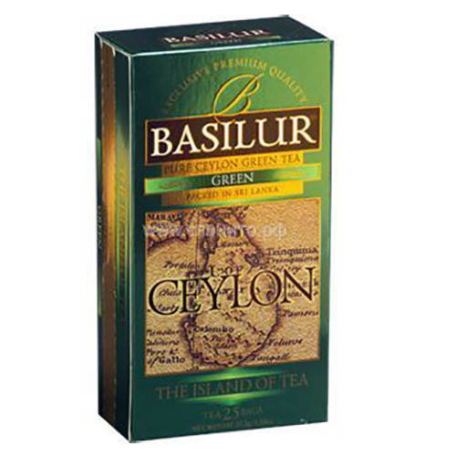 

Чай зеленый Basilur коллекция Чайный остров Цейлон Зеленый (25х1,5)г