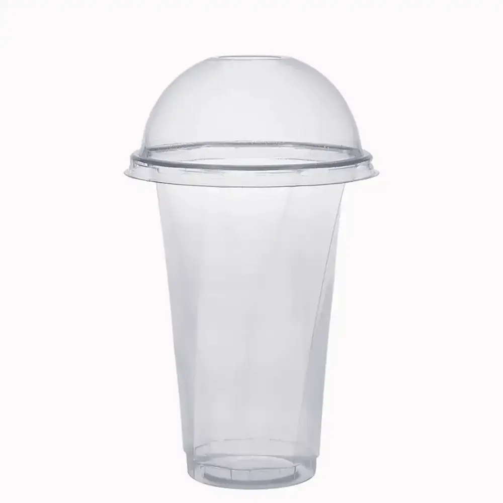 

Стаканы пластиковые винтовые под купольную крышку 500 мл без крышки (уп.50 шт), Прозрачный