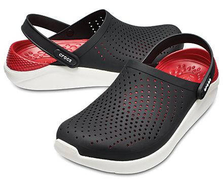 

Мужские кроксы Crocs LiteRide Clog Black/White M9/W11(42), Черный