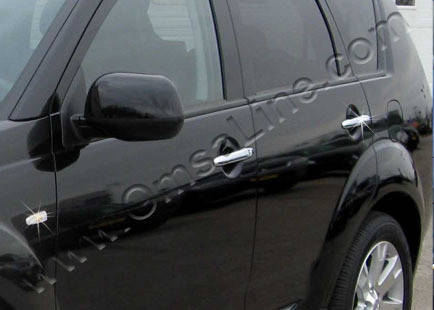 

Накладки на ручки (нерж.) MITSUBISHI OUTLANDER XL (митcубиши аутлендер), 4 шт.