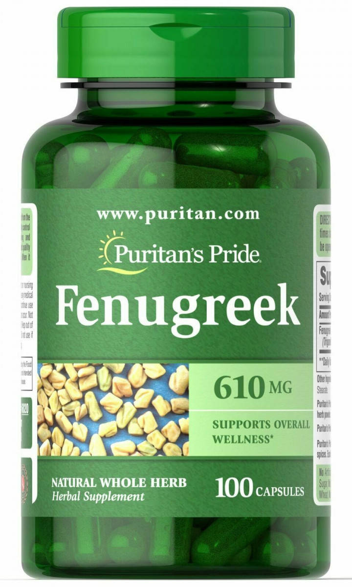 

Пажитник, Fenugreek, Puritan's Pride, 610 мг, 100 капсул (PTP-00024)
