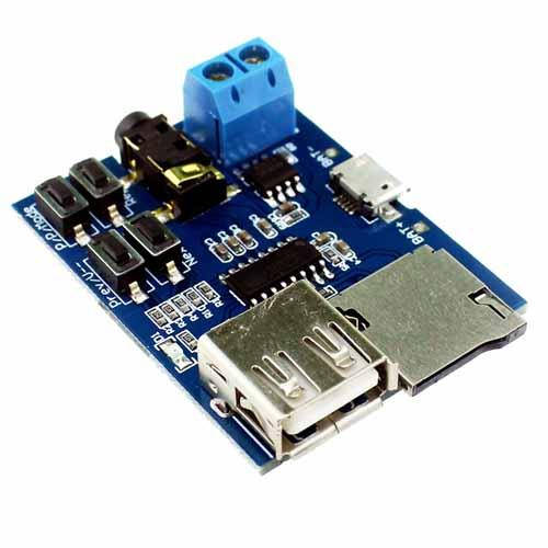 

USB MicroSD TF MP3 модуль проигрыватель 3.7-5.5В