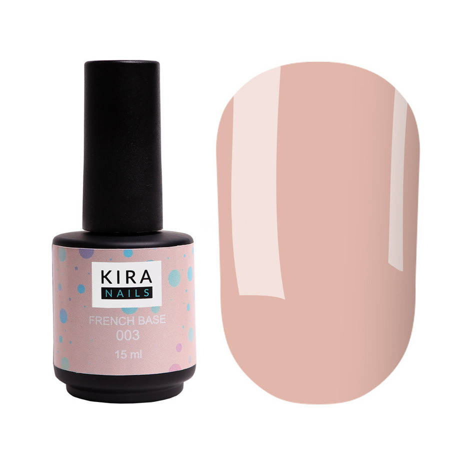 

Kira Nails French Base 003 (бежевый), 15 мл