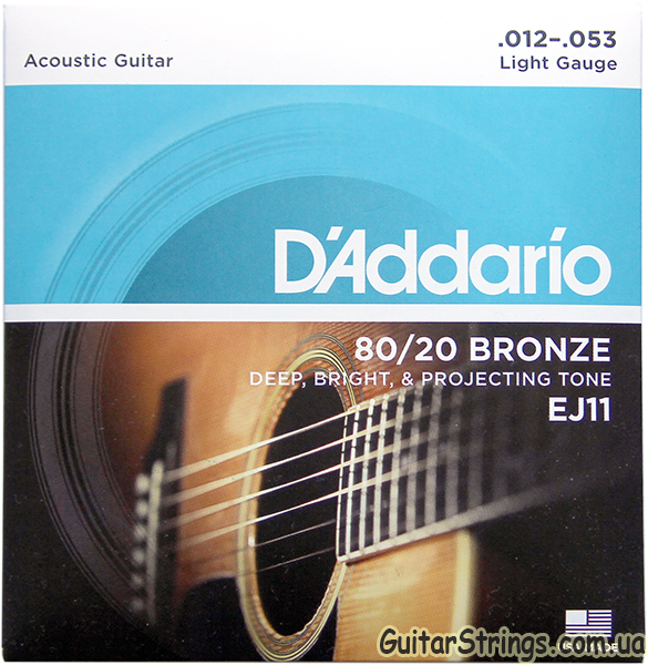 

Струны D'Addario EJ11 Bronze 80/20 12-53