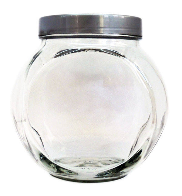 

Банка стеклянная для сыпучих с серой крышкой Sweet 1730 мл. "неваляшка