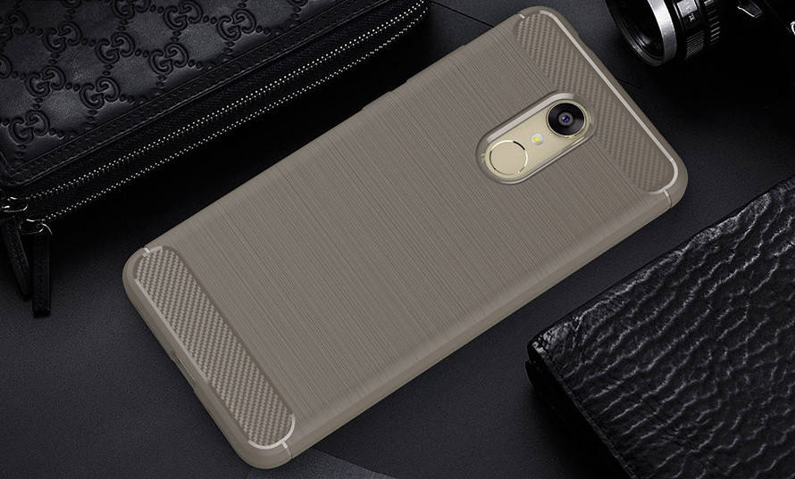 

Чехол на xiaomi redmi 5 CARBON, Серый