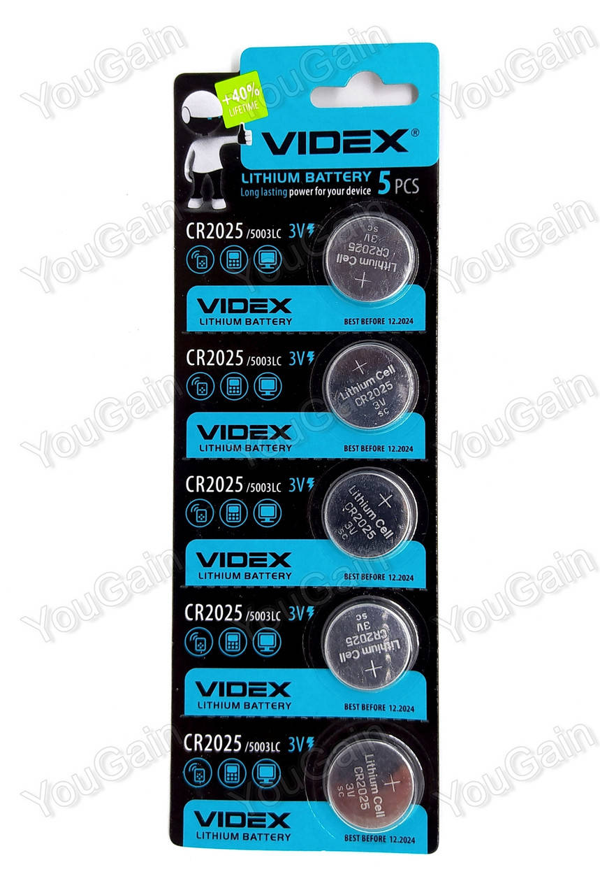 

Батарея литиевая CR2025 VIDEX (1 штука)