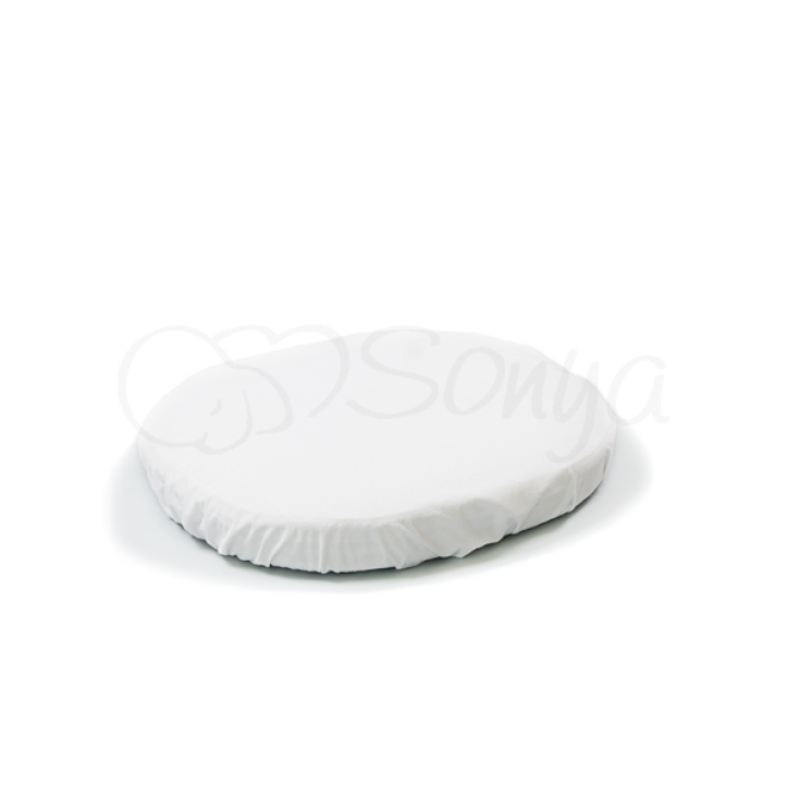 

Наматрасник непромокаемый в овальную кроватку 60х70, Белый