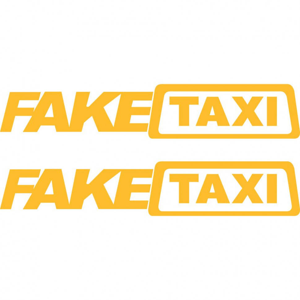 

Набор виниловых наклеек на автомобиль - Fake Taxi (2шт)
