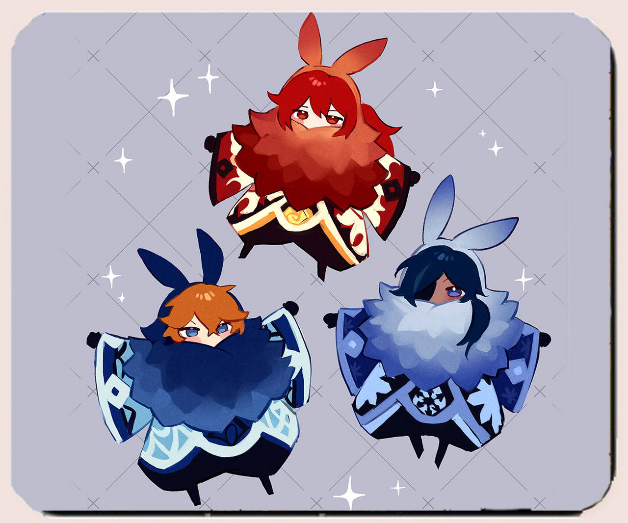 

Коврик компьютерный большой Геншин удар 25*30 см (cc_008)