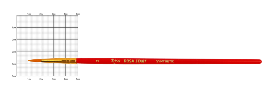

Синтетика круглая, № 2, к.р. кисть ROSA START