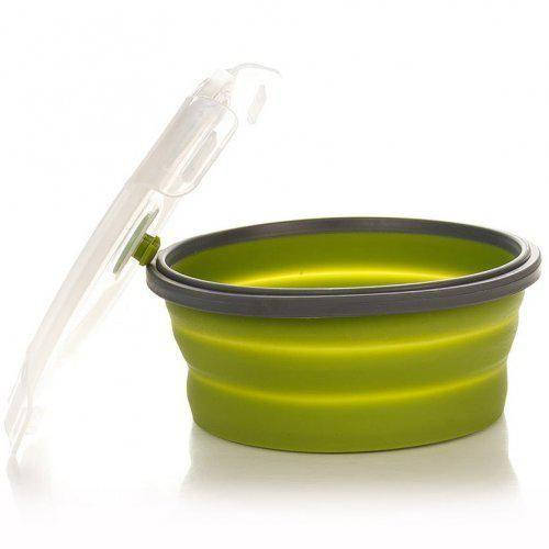 

Миска с крышкой складная Tramp 550 ml TRC-088, Оливковый