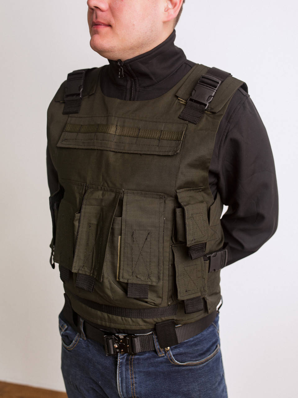 

2 в 1 Плитоноска и разгрузка , цвет- оливка размер универсальный