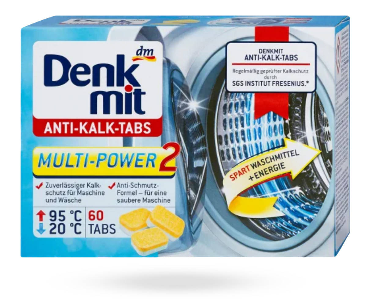 

Таблетки для удаления накипи стиральной машины Denkmit Anti Kalk 60 шт