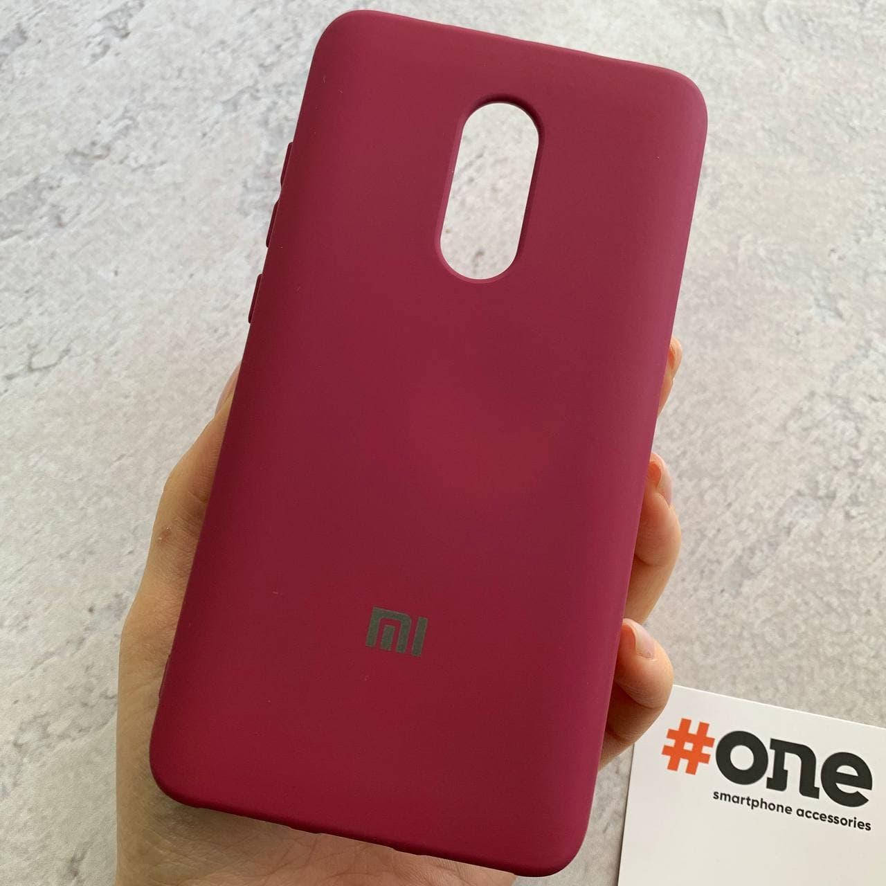 

Чехол для Xiaomi Redmi Note 4x с микрофиброй бархатный внутри накладка чехол на сяоми нот 4х бордовый CFA