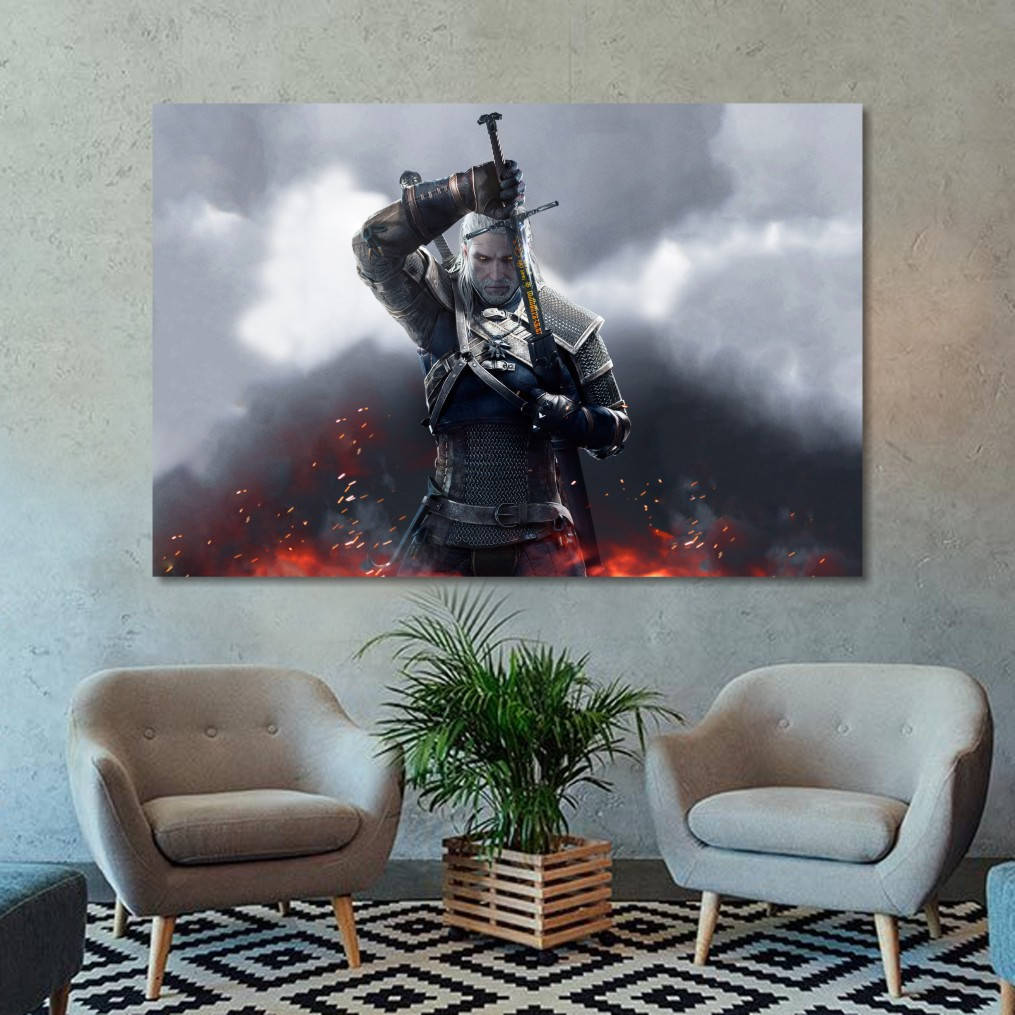 

Картина интерьерная на холсте Ведьмак, The Witcher