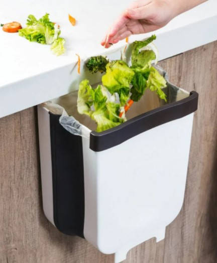 

Складное мусорное ведро контейнер на дверь Foltable Trash Bin большой