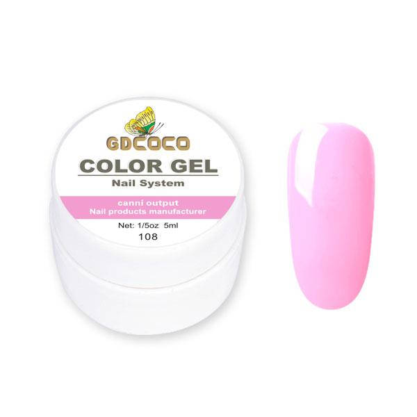 

Гель-краска GDСосо Color Gel 108 Нежно розовый 5 ml