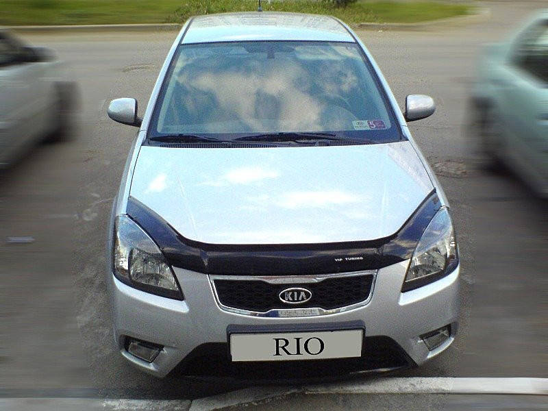 

Дефлектор капота (мухобойка) Kia Rio 3 2005-2010 (киа рио 3)